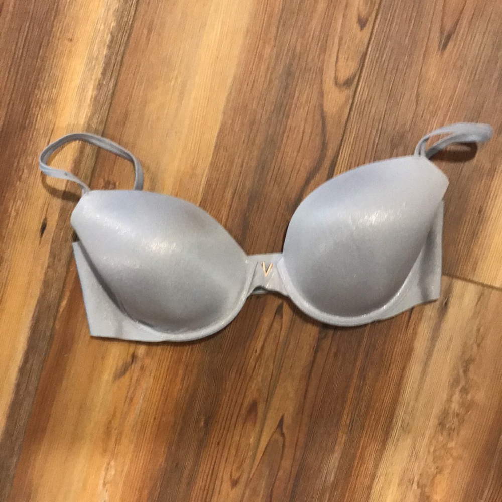 Blue shimmer bra